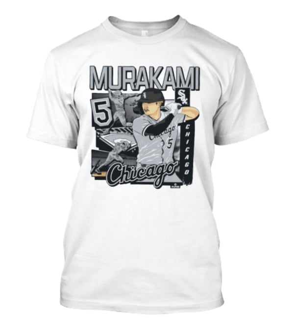 Murakami 5 Chicago White Sox Baseball Collage T-Shirt