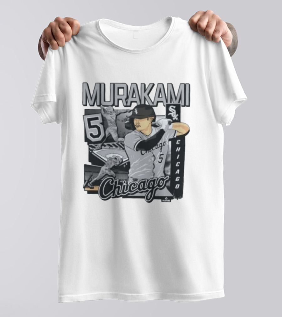 Murakami 5 Chicago White Sox Baseball Collage T-Shirt