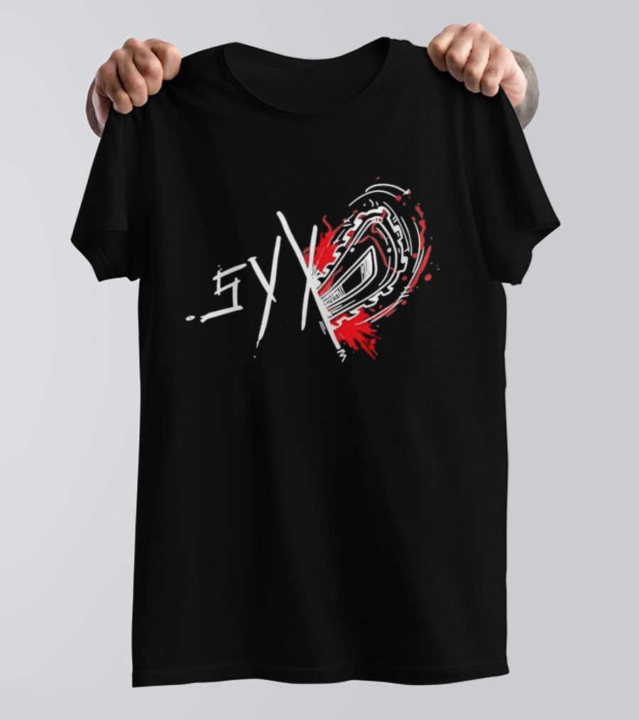 Syko Slasher Horror Chainsaw Edgy T-Shirt