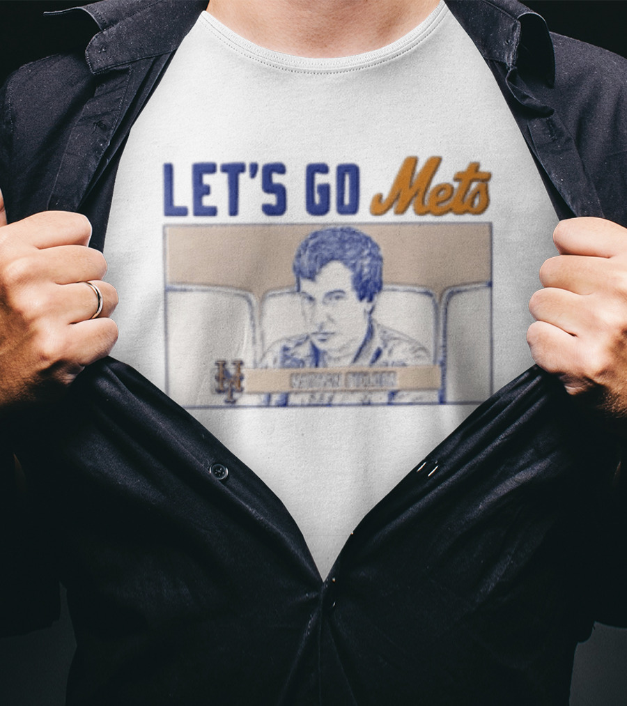 Let's Go Mets Nathan Fielder New York Mets Stadium T-Shirt