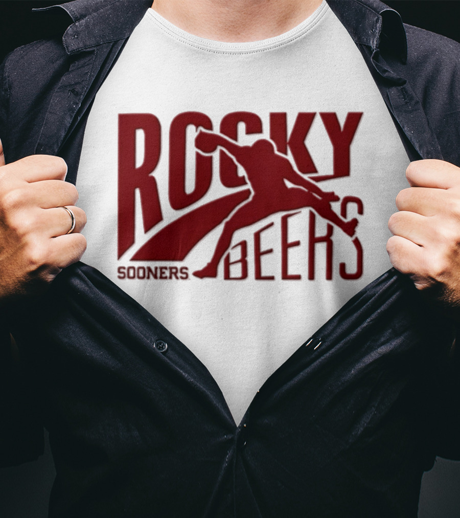 Rocky Beers Sooners Football Oklahoma Fan T-Shirt