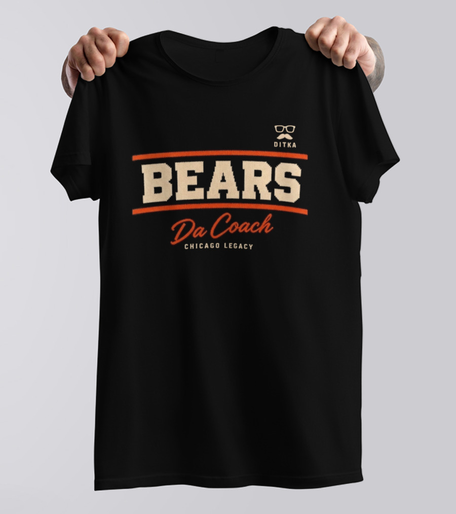 BEARS Da Coach Chicago Legacy Ditka T-Shirt