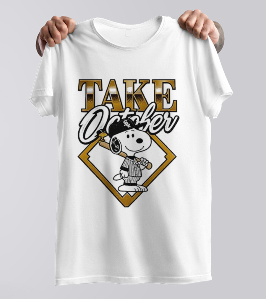 Snoopy Chicago White Sox Take October MLB Baseball T-Shirt