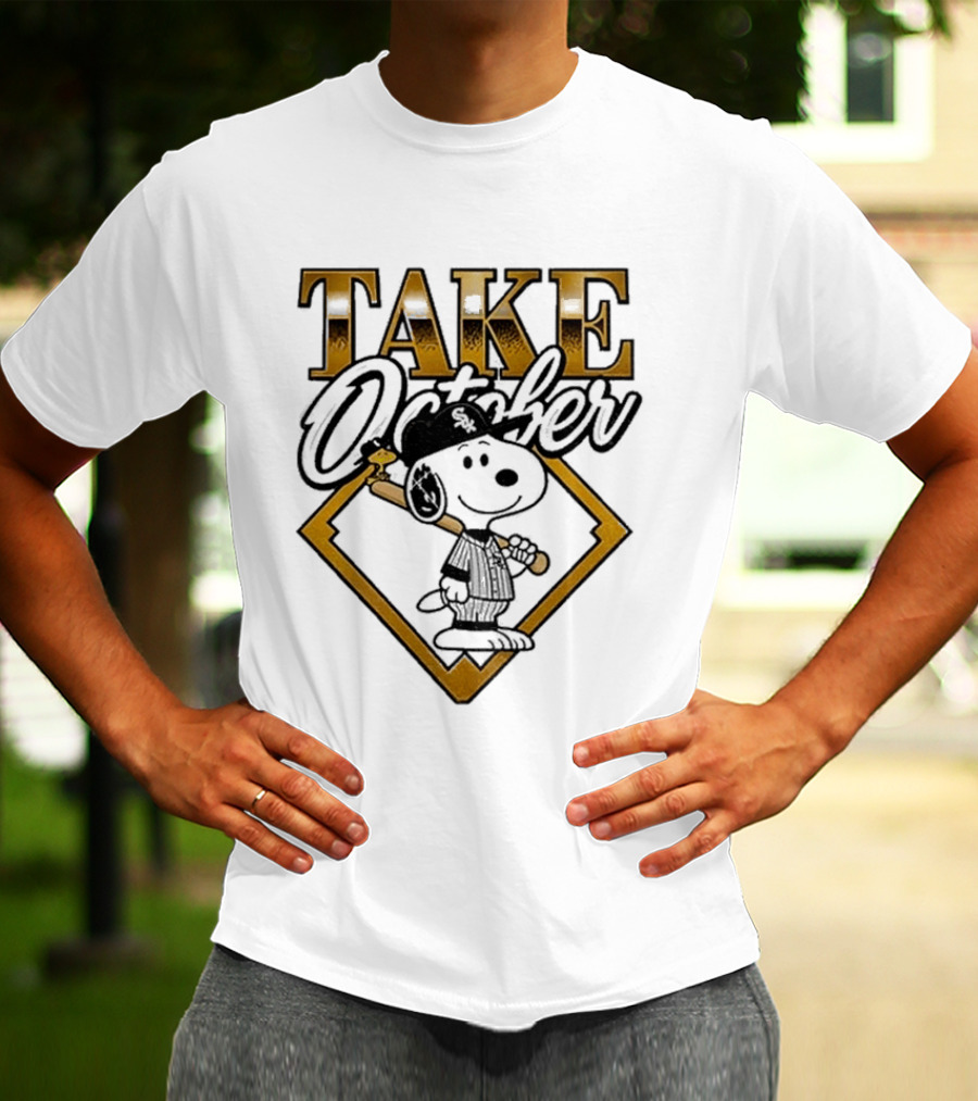Snoopy Chicago White Sox Take October MLB Baseball T-Shirt