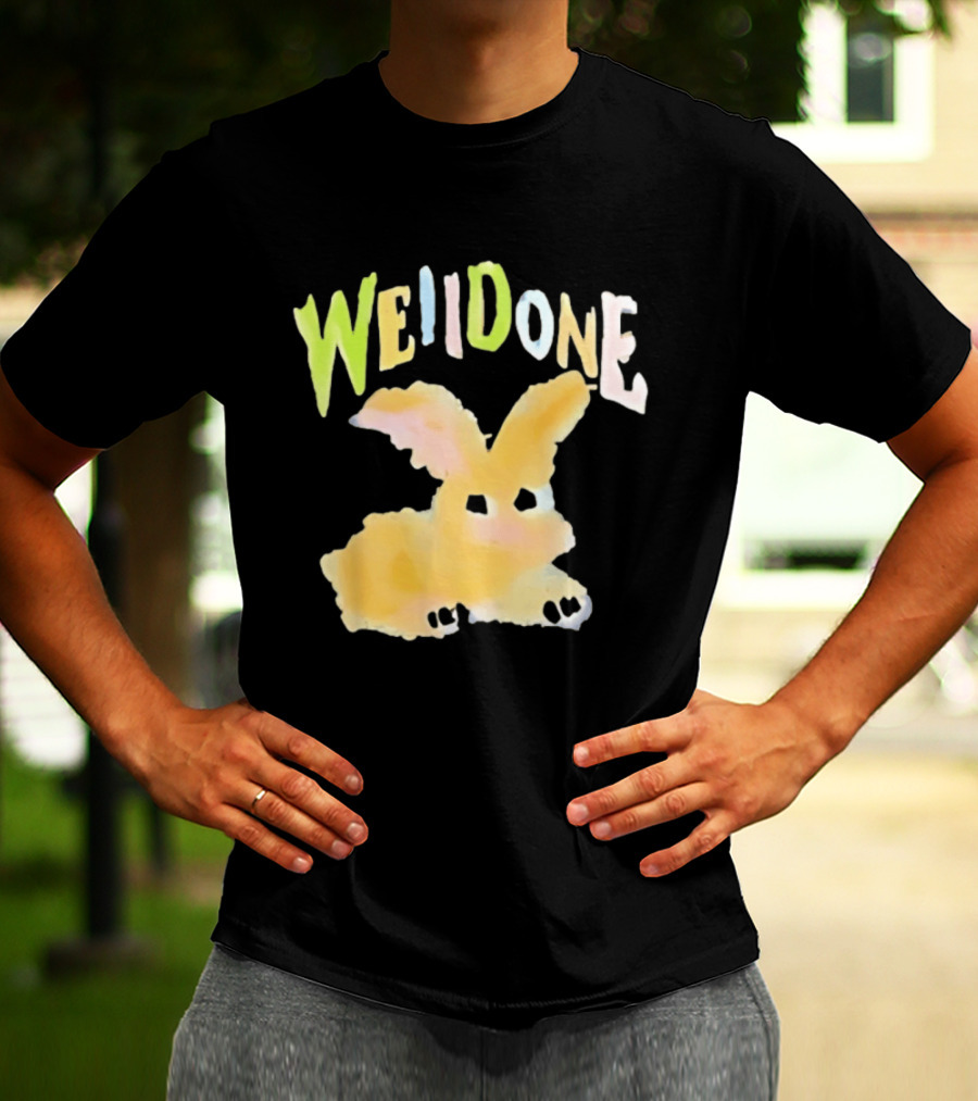 We11done Colorful Bunny Rabbit Fashion Playful Pastel Aesthetic T-Shirt