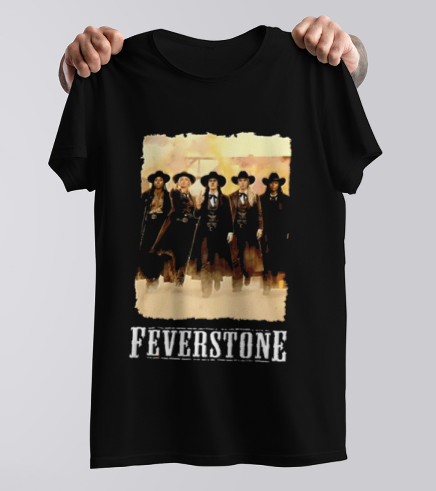 Feverstone Five Women Cowboy Outfits Walking T-Shirt