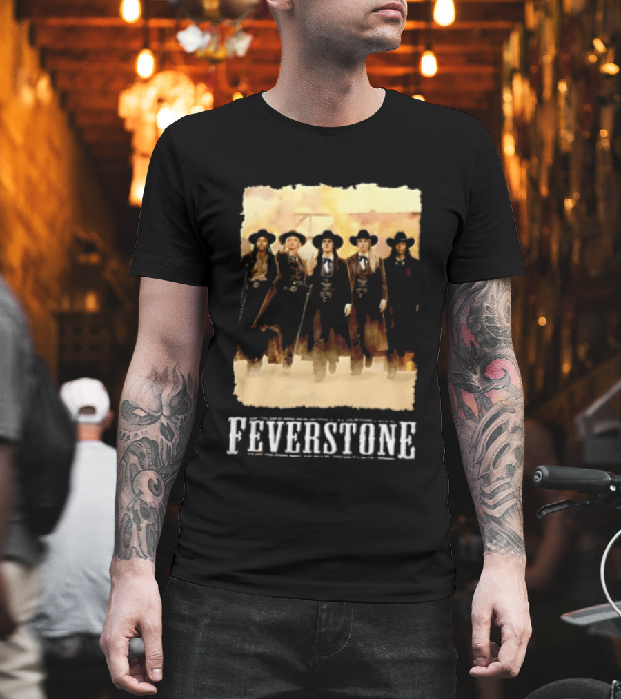 Feverstone Five Women Cowboy Outfits Walking T-Shirt