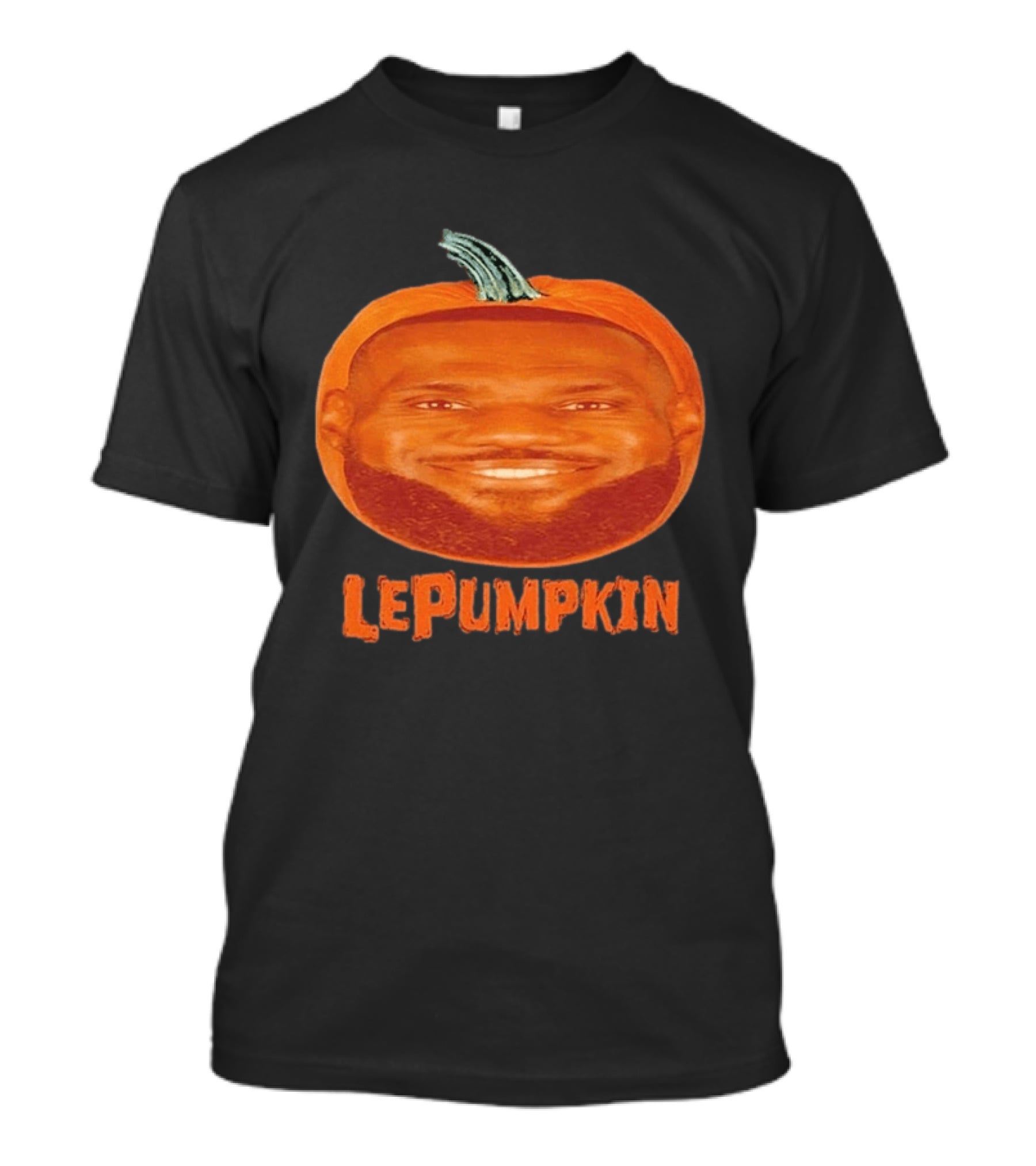 Lebron James Lepumpkin Pumpkin Happy Fall Halloween Basketball T-Shirt