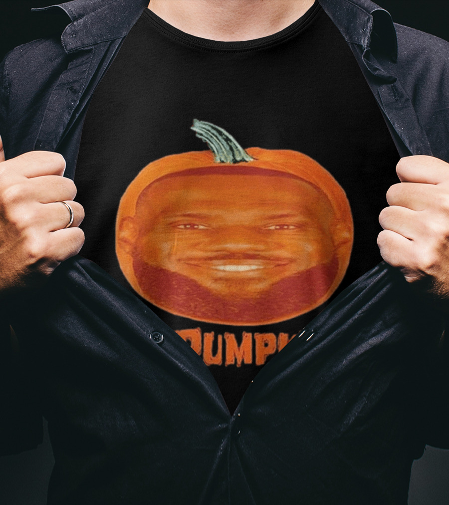 Lebron James Lepumpkin Pumpkin Happy Fall Halloween Basketball T-Shirt