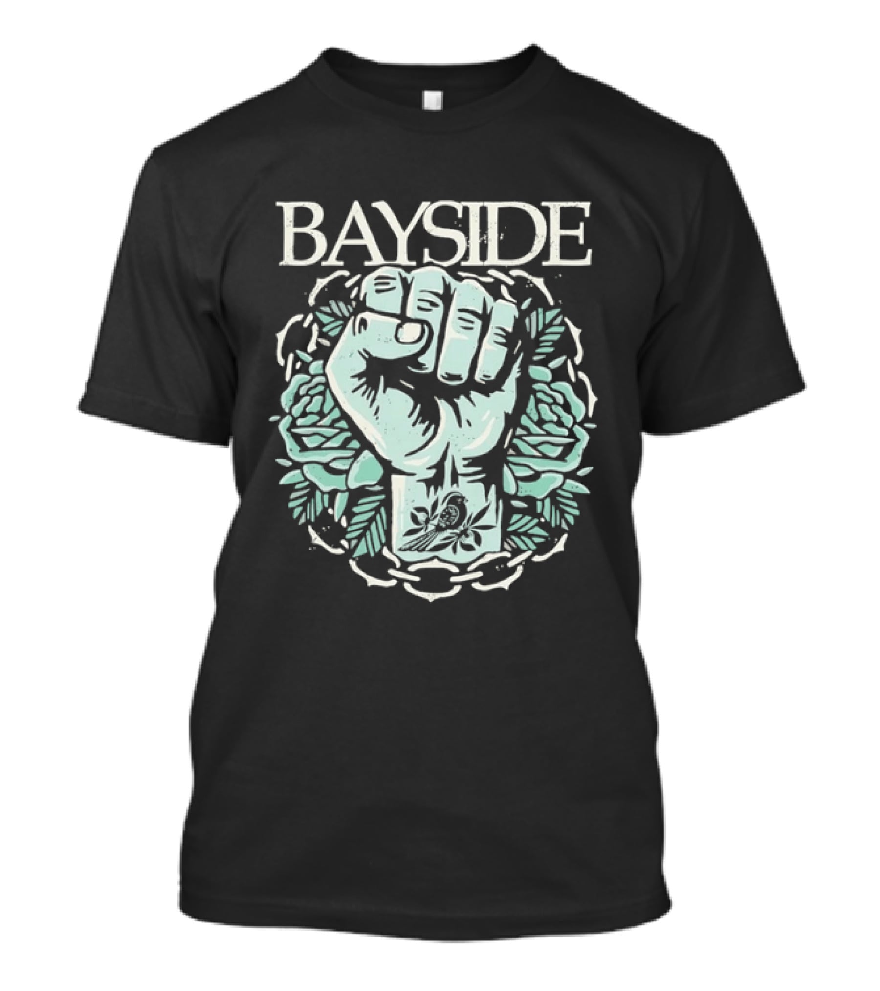 Bayside Fist And Bird Alternative Rock Band T-Shirt