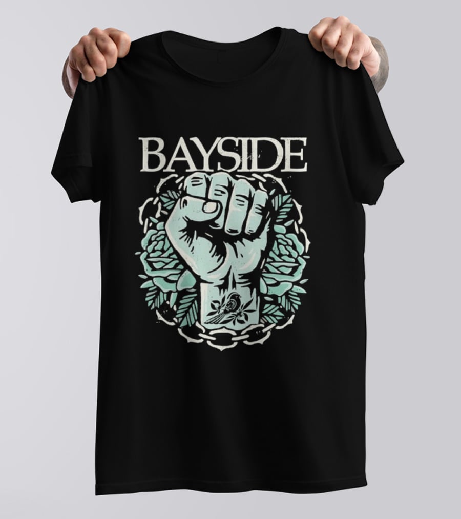 Bayside Fist And Bird Alternative Rock Band T-Shirt