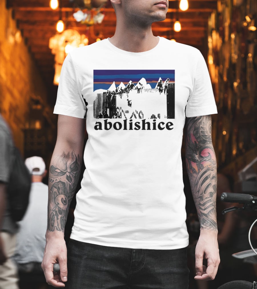 Abolish ICE Mountain Activism Scenic Protest T-Shirt