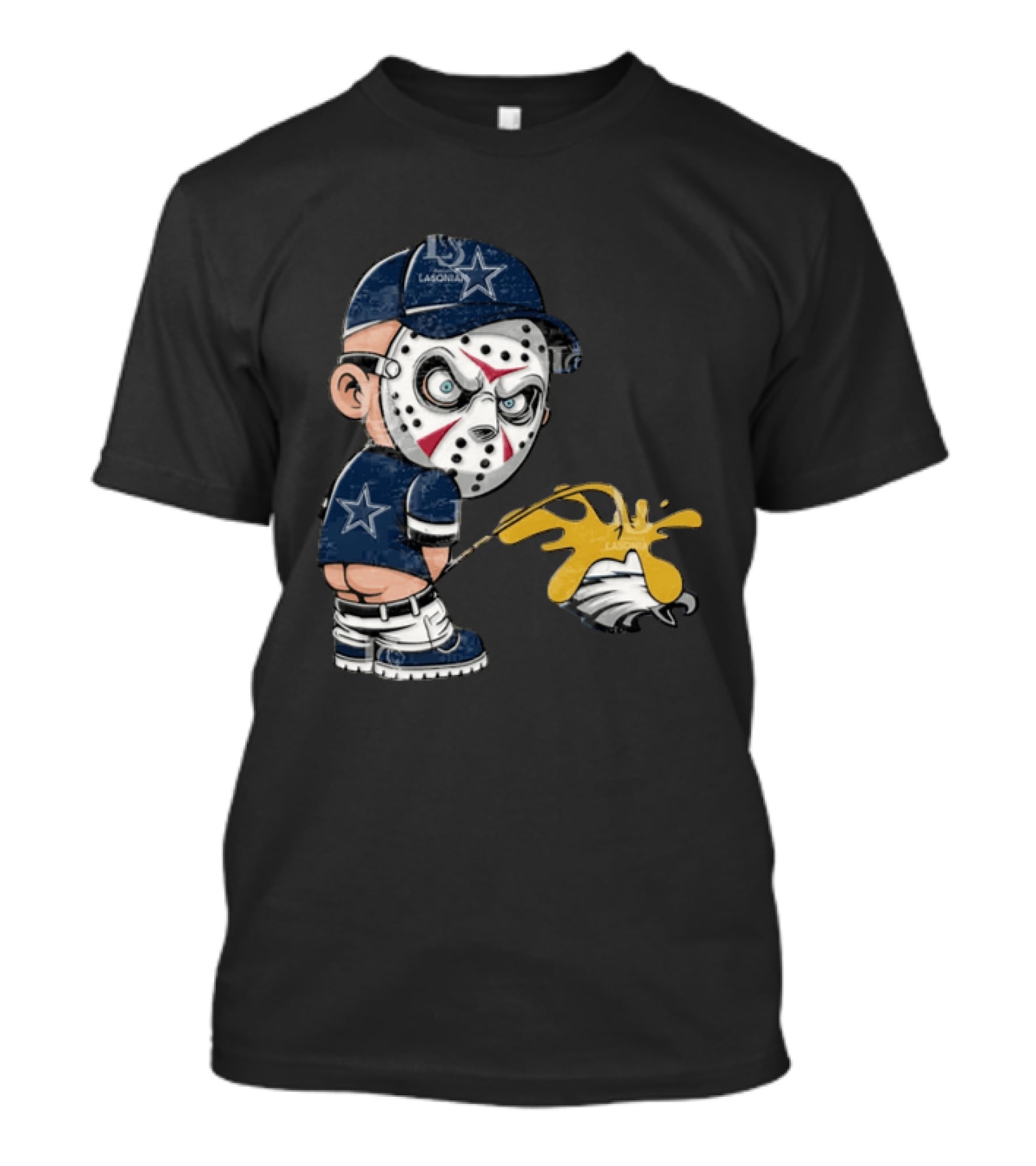 Dallas Cowboys Jason Voorhees Pissing On Philadelphia Eagles T-Shirt