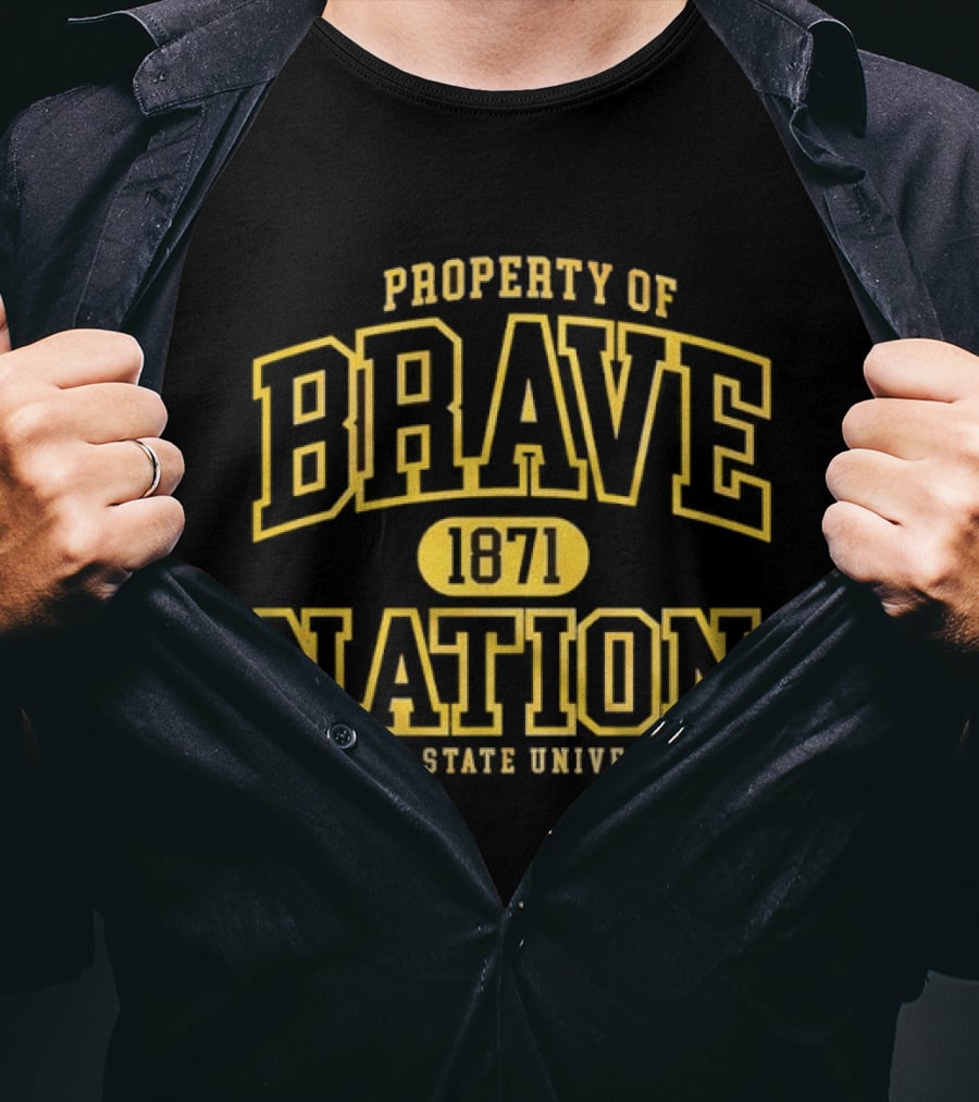 Property Of Brave Nation 1871 Alcorn State University T-Shirt