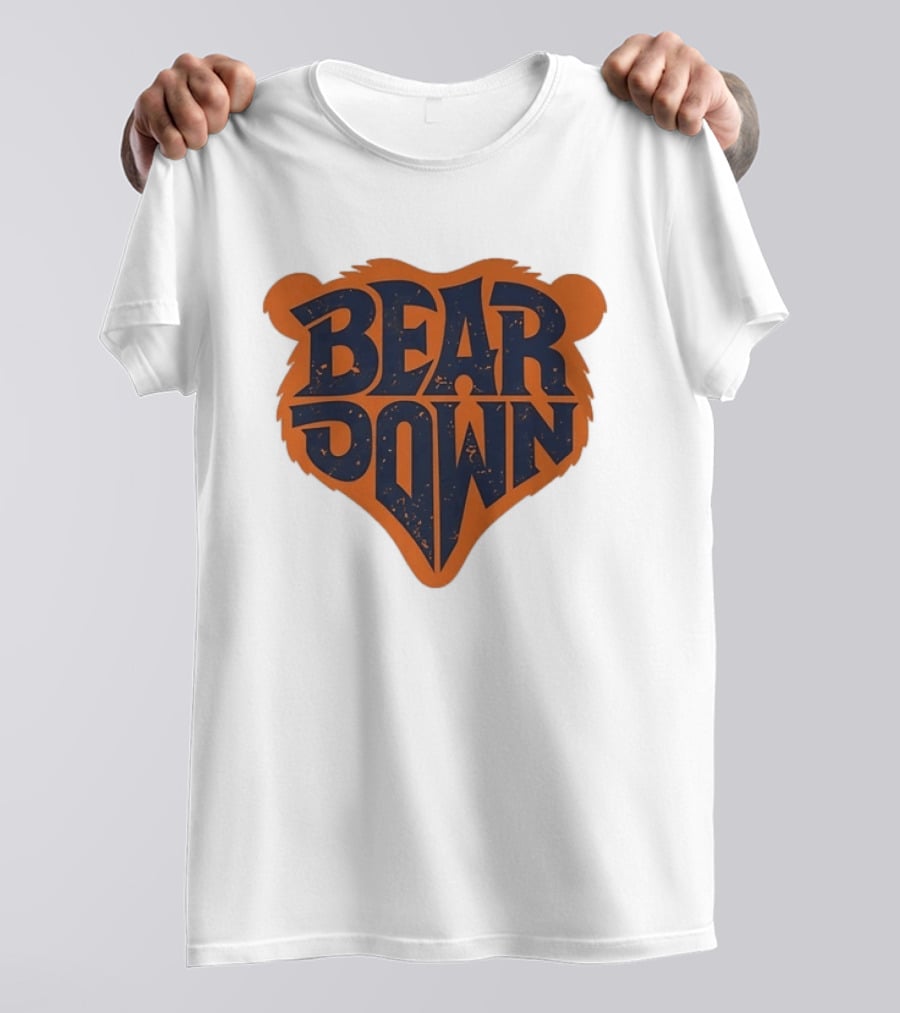 Chicago Bears Bear Down Distressed Vintage Sports Fan T-Shirt