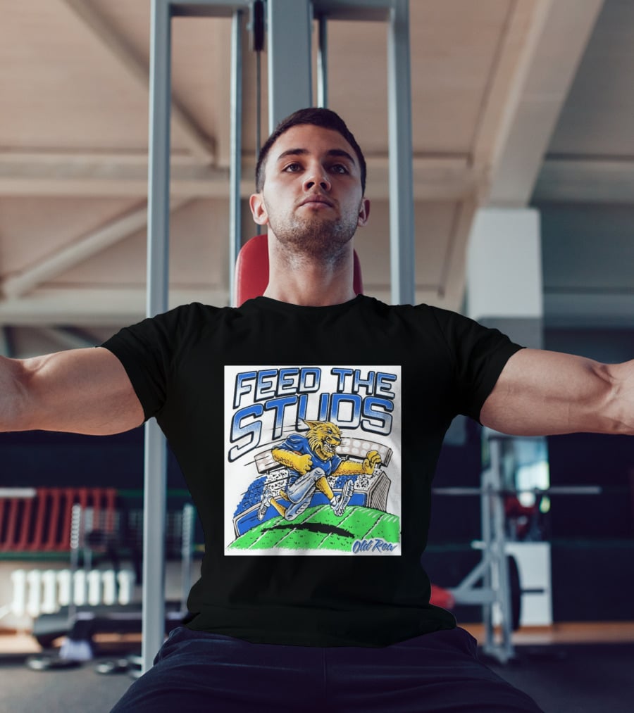 Feed The Studs Old Row Football Wildcat Stadium Run T-Shirt