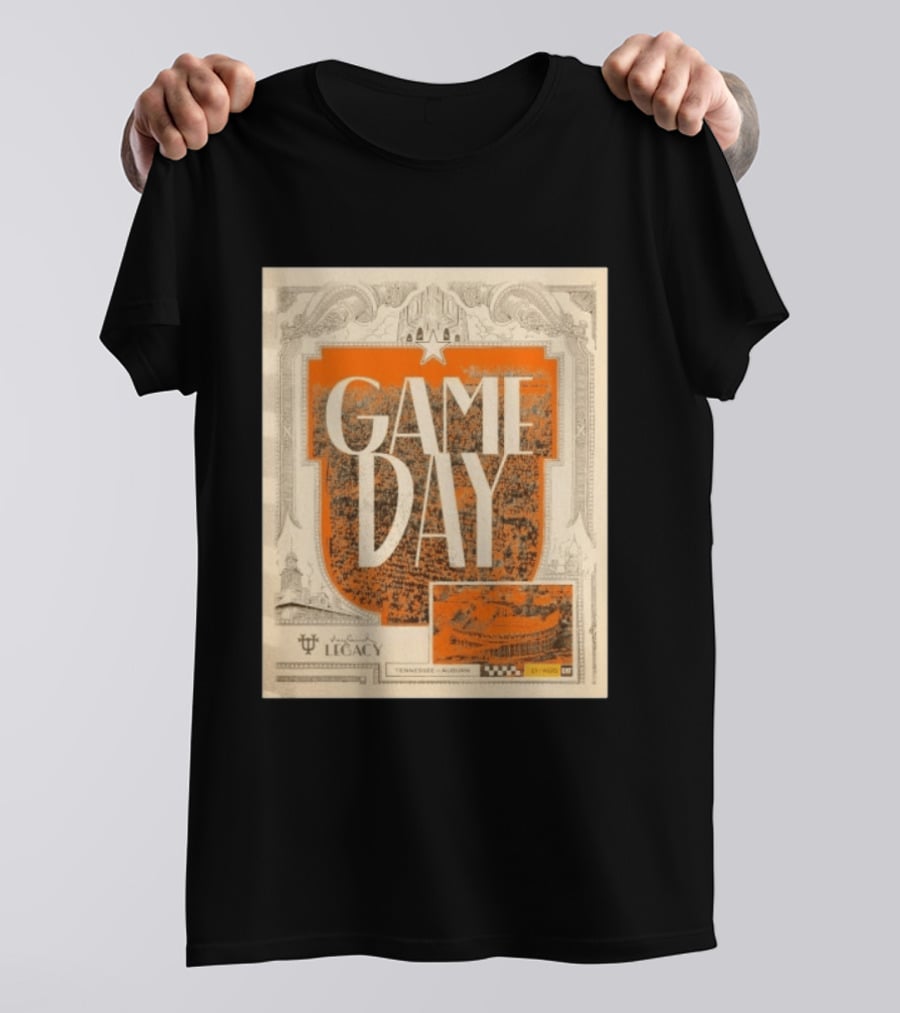 Tennessee Auburn Game Day Neyland Legacy Stadium Matchup T-Shirt