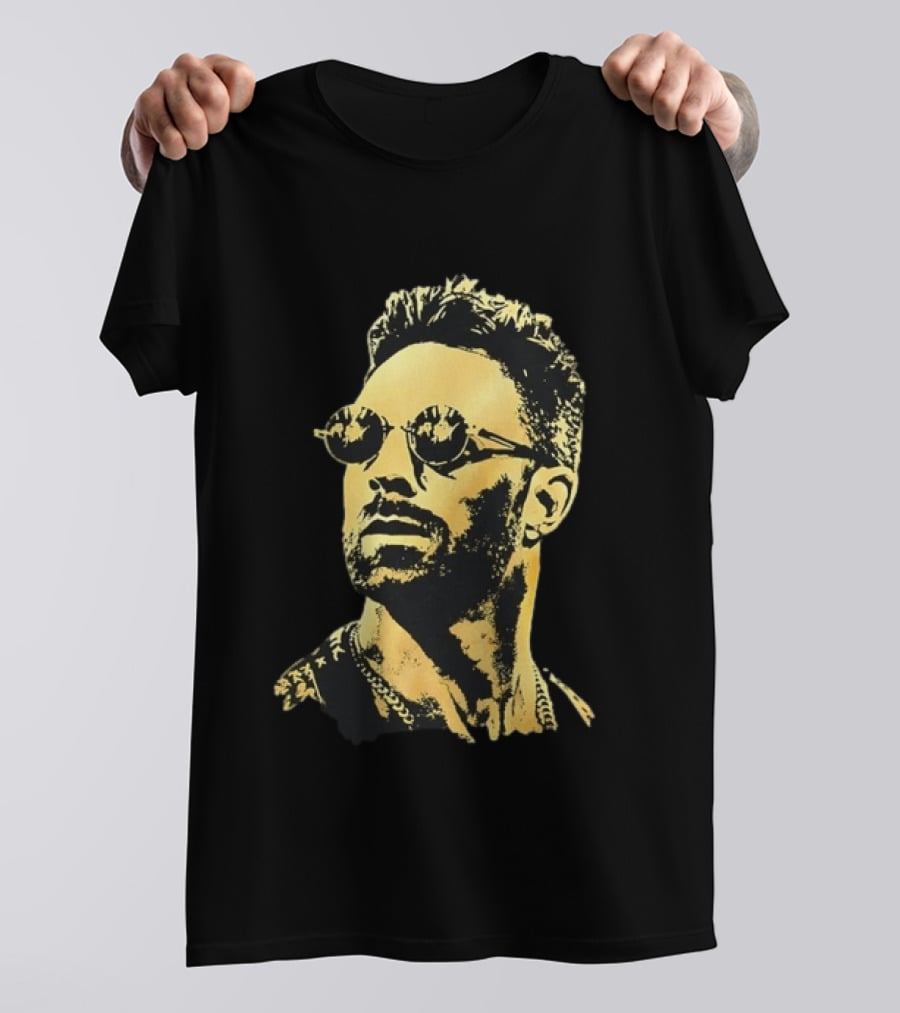 Gold Foil Adam Levine Maroon 5 T-Shirt