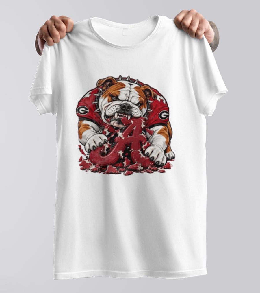 Georgia Bulldogs Crushing Alabama Crimson Tide Rivalry Showdown T-Shirt