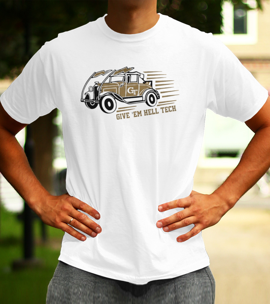 GT Ramblin' Wreck Give 'Em Hell Tech T-Shirt
