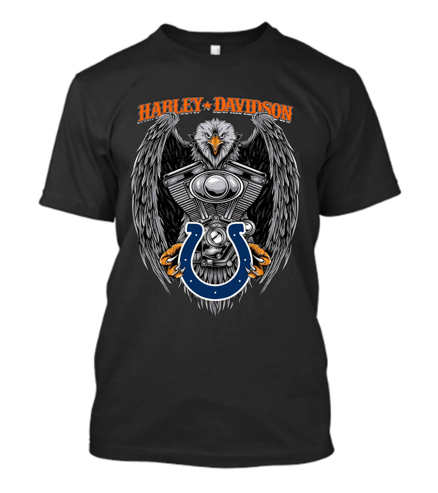 Harley Davidson Indianapolis Colts Eagle Engine T-Shirt