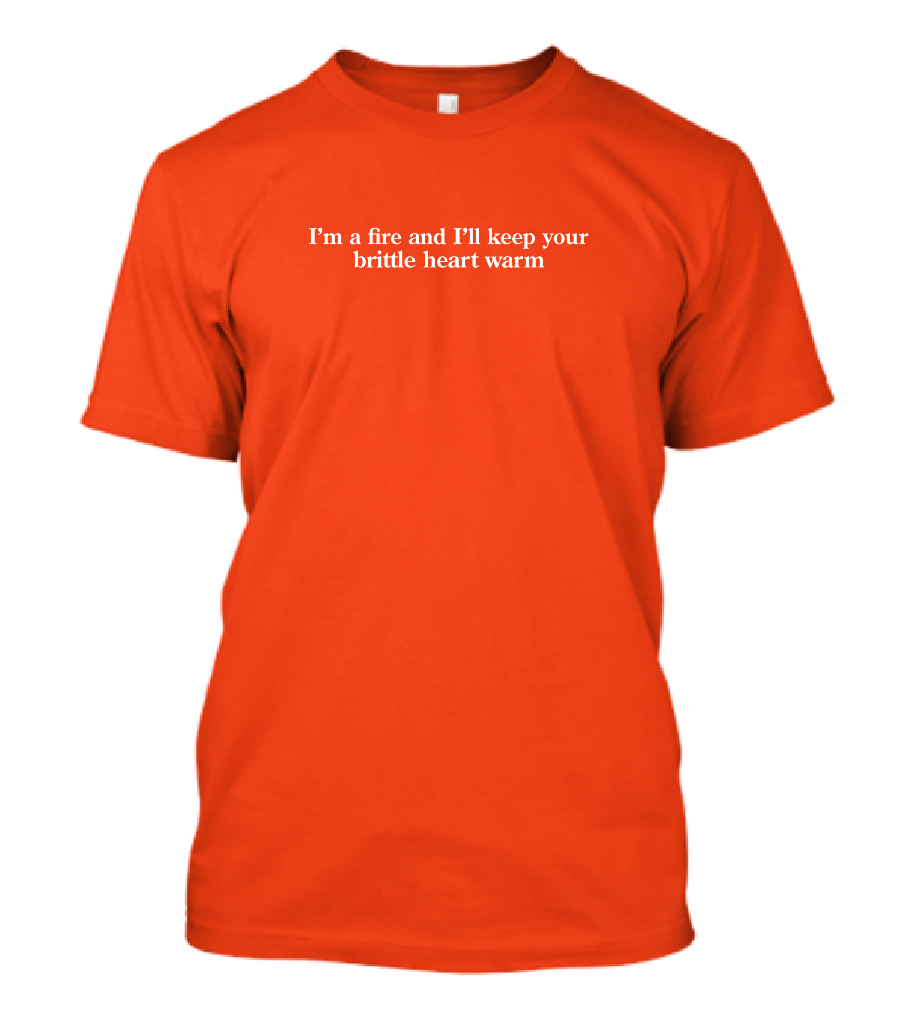 The Swift Society Folklore I'm A Fire And I'll Keep Your Brittle Heart Warm Red T-Shirt
