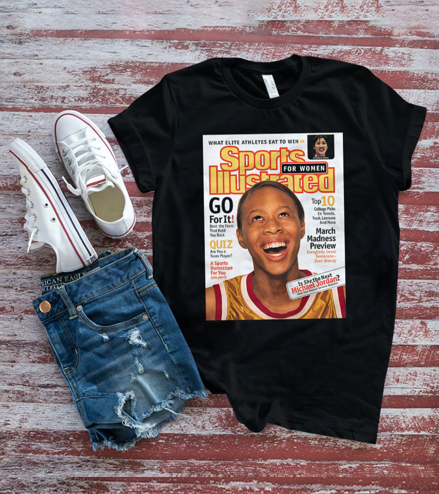Sports Illustrated For Women Go For It Is She The Next Michael Jordan March Madness Preview T-Shirt