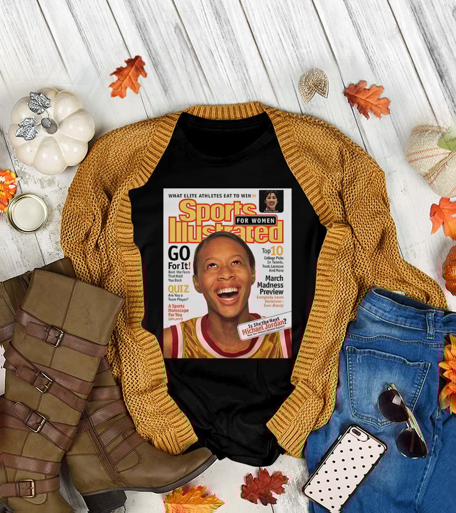 Sports Illustrated For Women Go For It Is She The Next Michael Jordan March Madness Preview T-Shirt