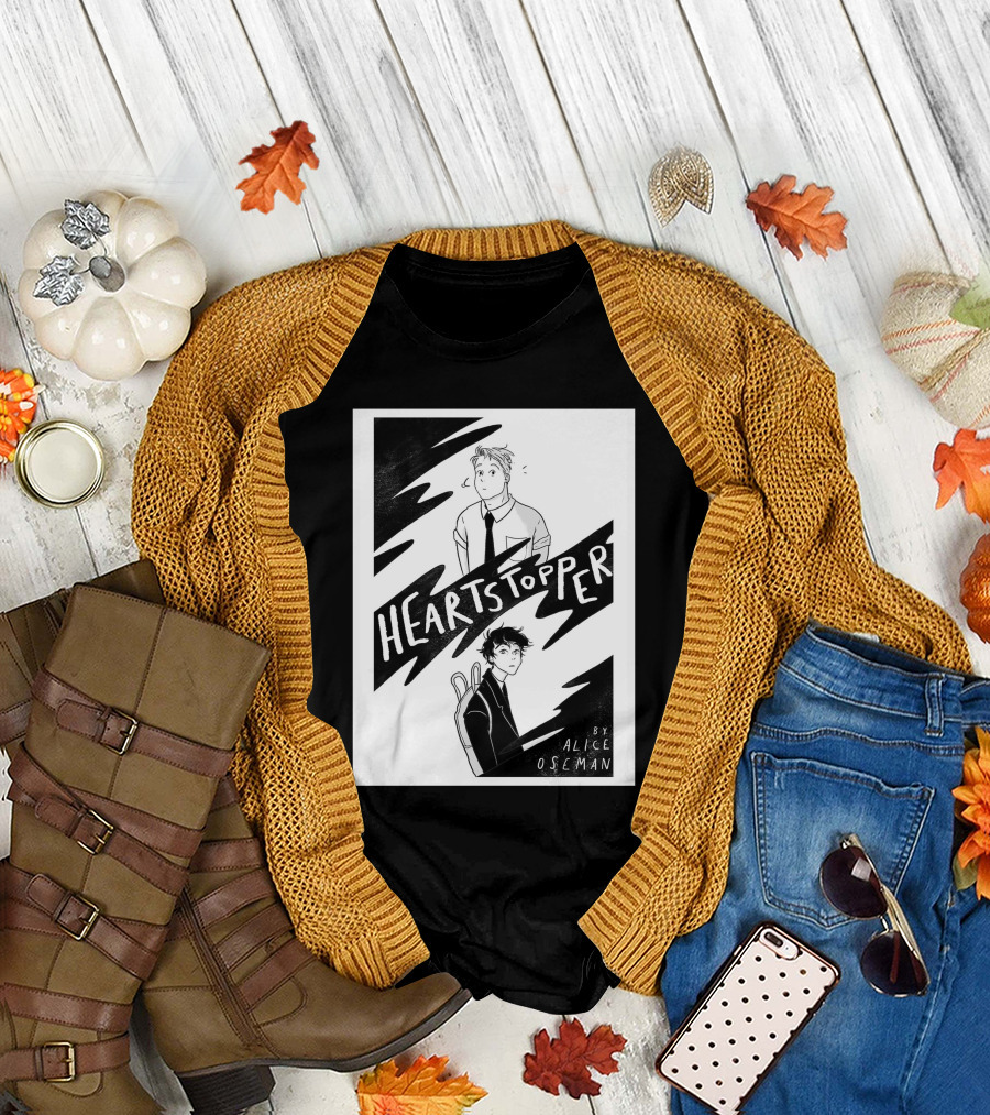 Heartstopper By Alice Oseman Solitaire Co UK Frances Janvi3r Graphic Novel Cover T-Shirt