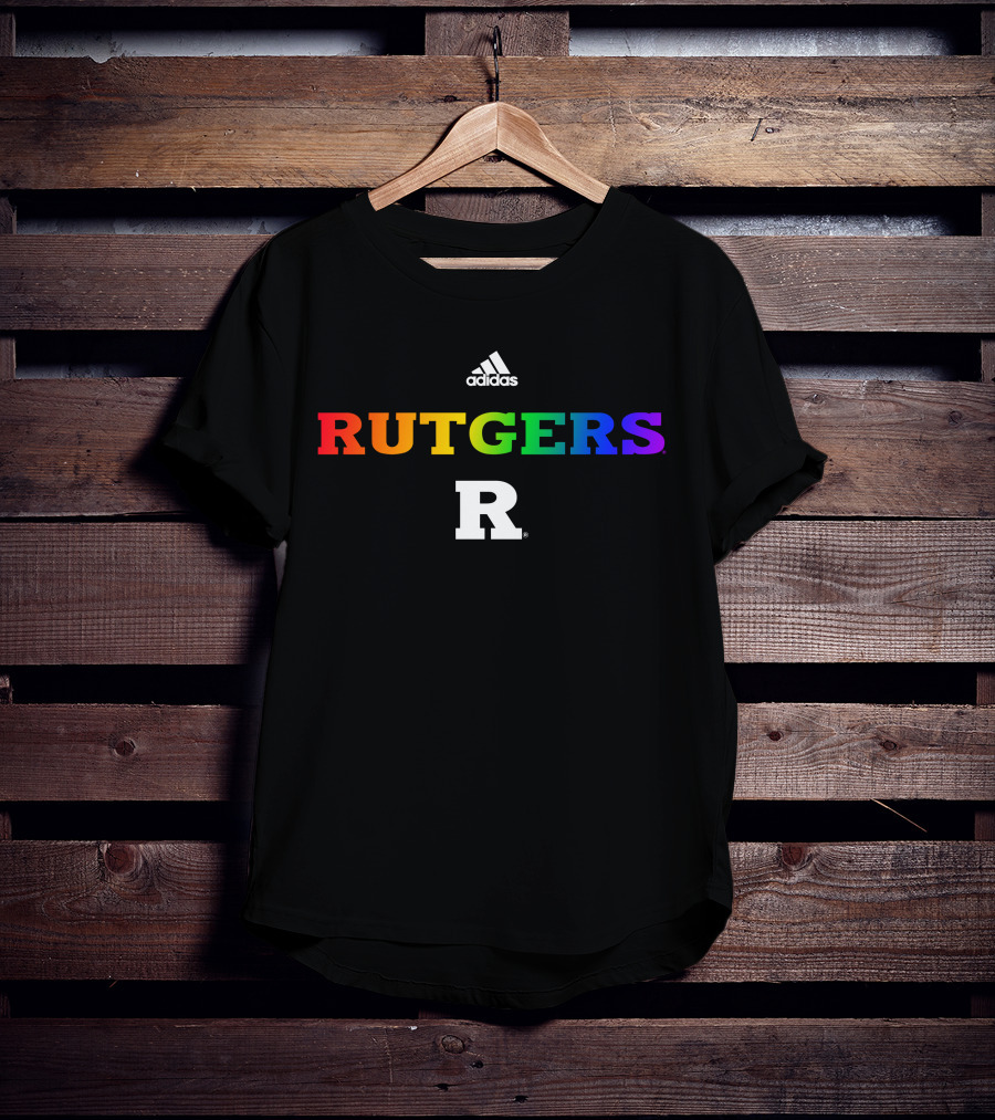 Rutgers R Rainbow Geo Baker Rutgers MBB T-Shirt