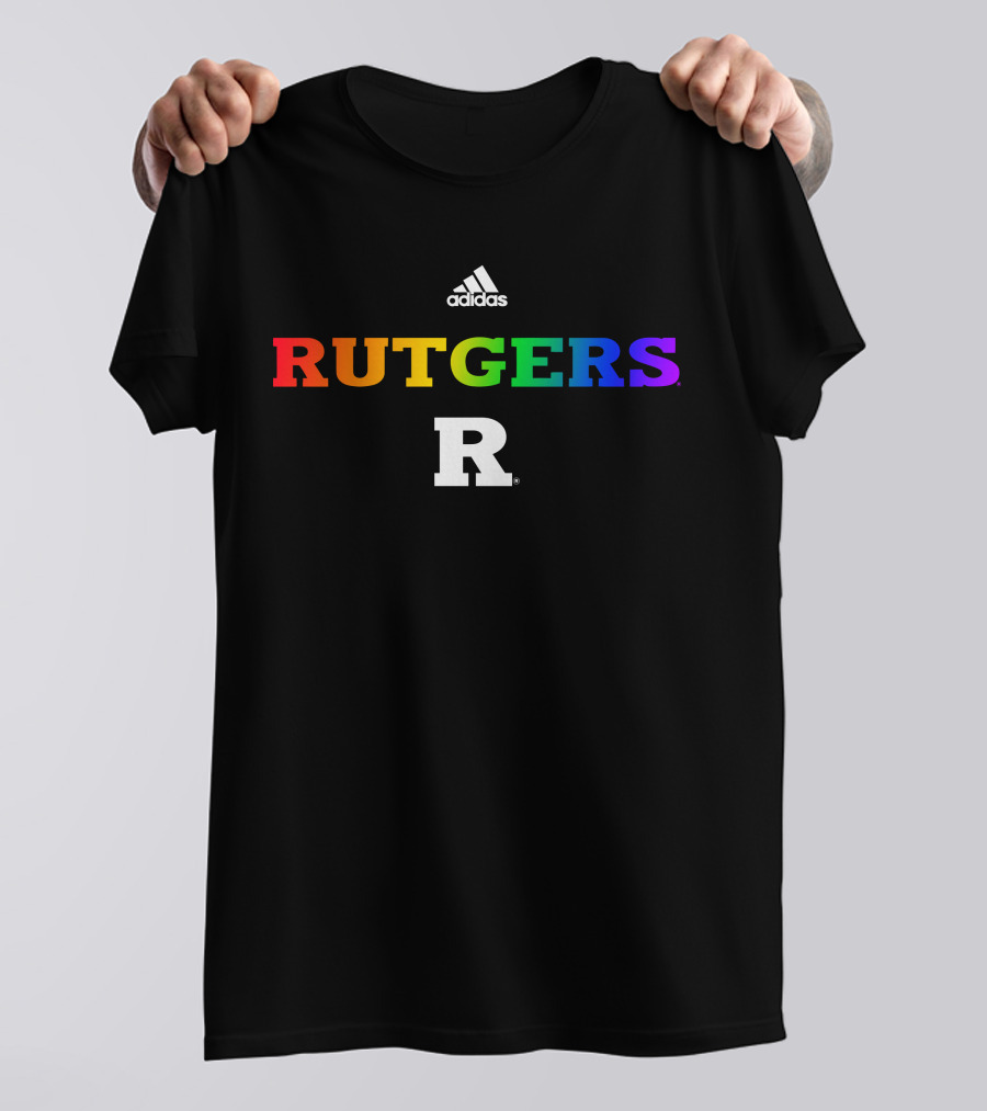 Rutgers R Rainbow Geo Baker Rutgers MBB T-Shirt