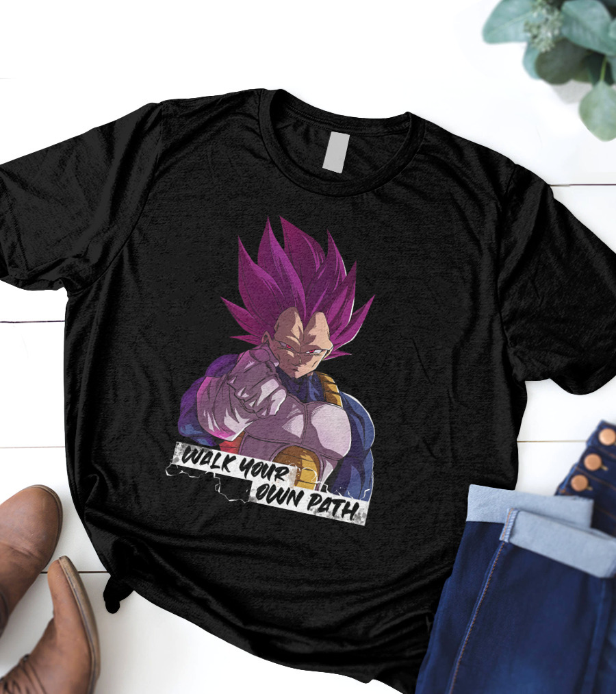 Ultra Ego Motivational Merch Walk Your Own Path Emperor Big Vegeta T-Shirt