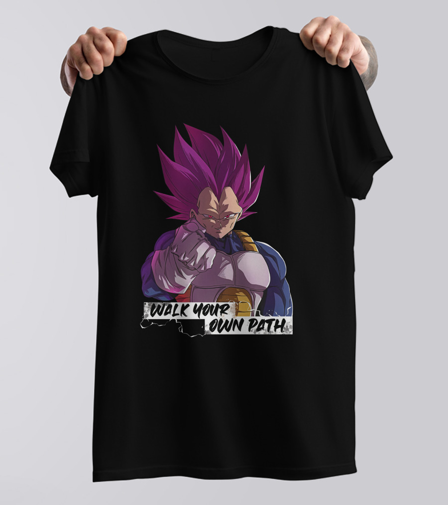 Ultra Ego Motivational Merch Walk Your Own Path Emperor Big Vegeta T-Shirt