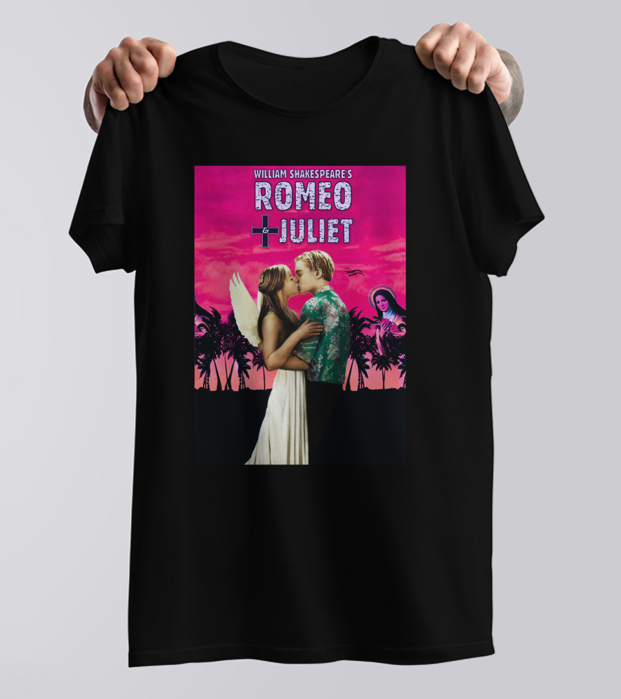 William Shakespeare's Romeo Juliet Ely Kreimendahl Tropical Angel Romance T-Shirt