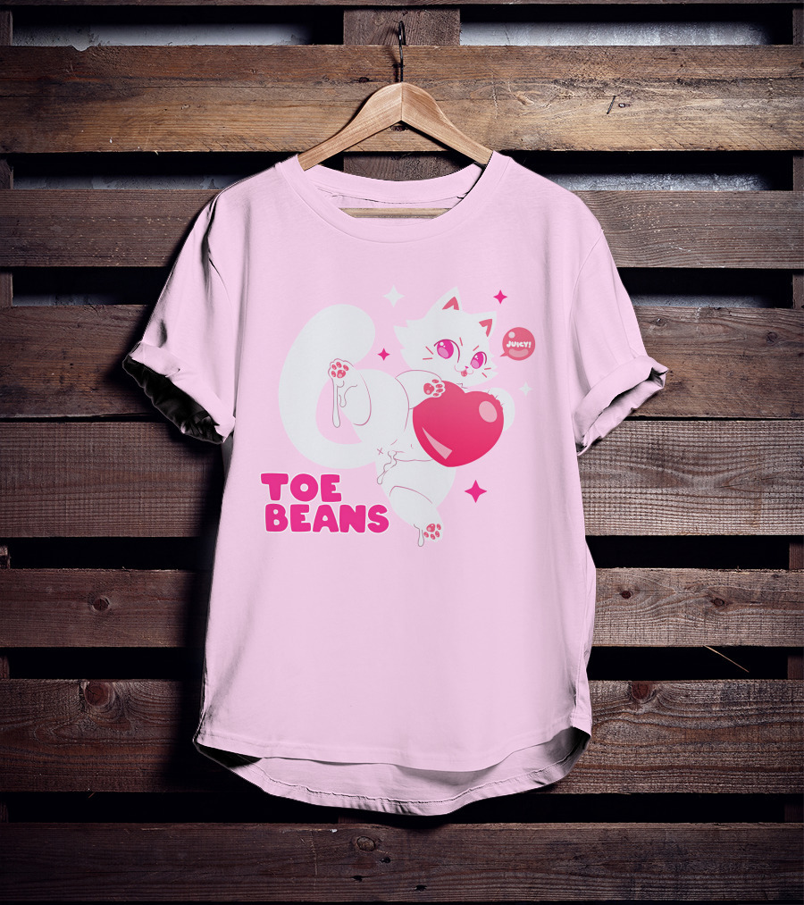 Toe Beans Juicy Cat Candy Heart Kawaii T-Shirt