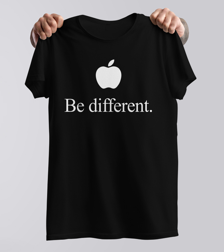 Apple Logo Be Different Fashion Drops T-Shirt