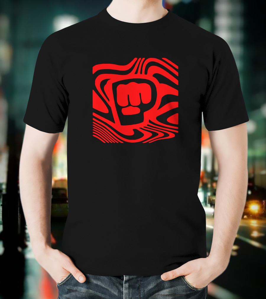 Pewdiepie Merch New Edition Brofist Youtuber Logo With Red Dazzle Camouflage T-Shirt