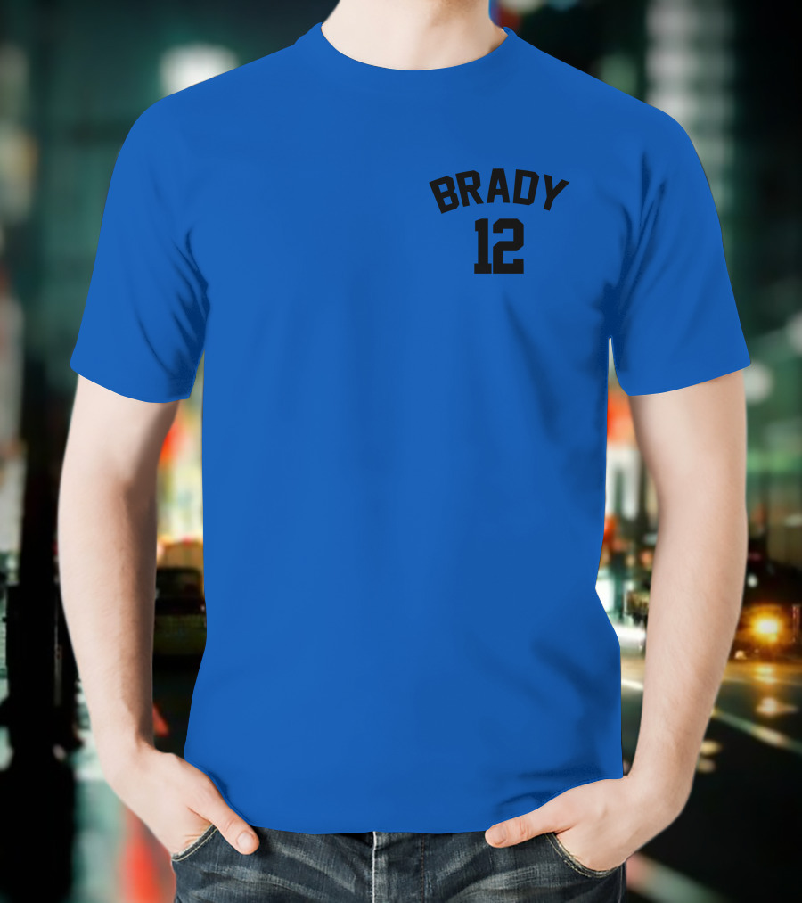 Brady 12 NFL JC Cornell Football Jersey T-Shirt