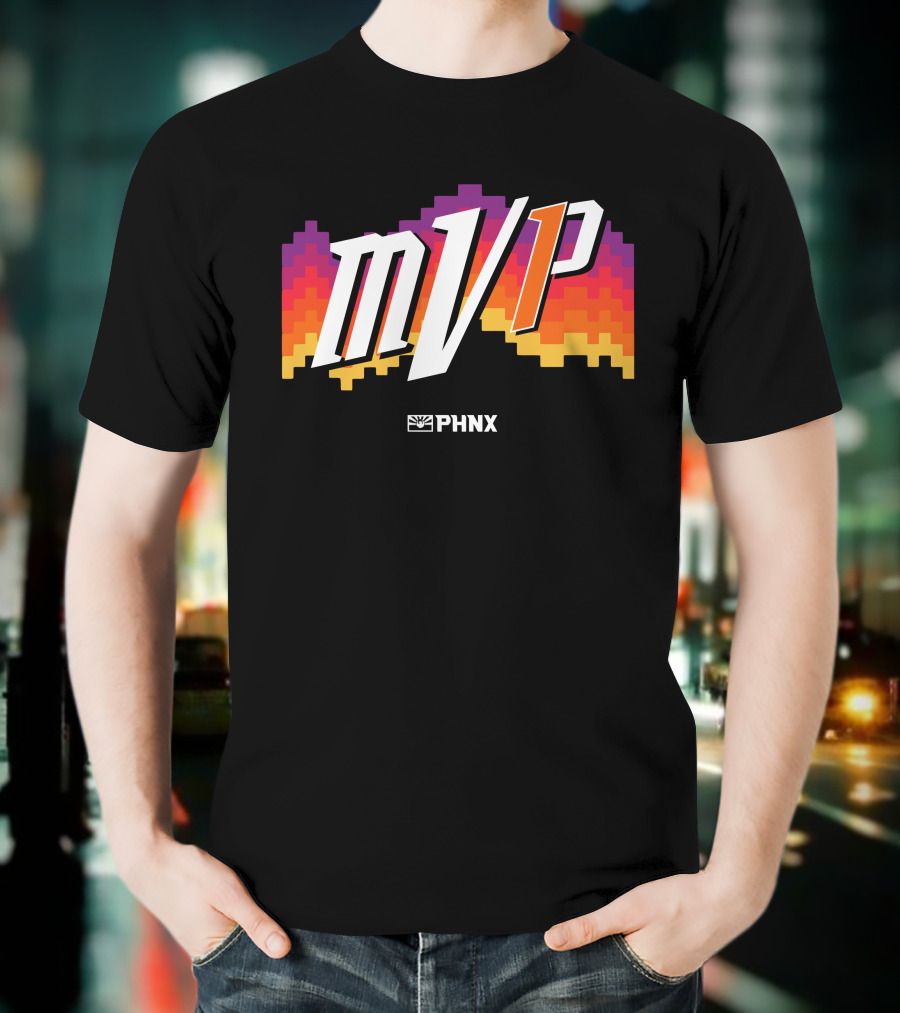 PHNX Locker Store Merchandise MVP 1 Devin Booker Pixel Sunset T-Shirt