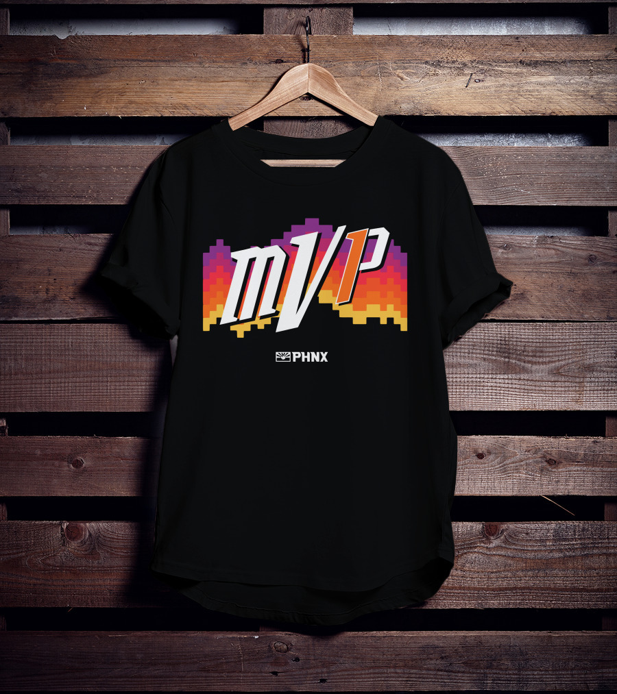 PHNX Locker Store Merchandise MVP 1 Devin Booker Pixel Sunset T-Shirt