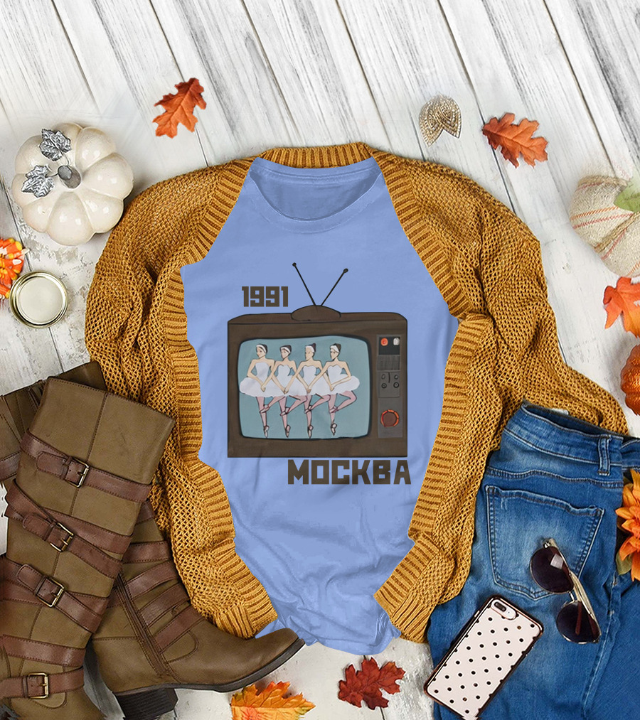 1991 Mockba Soviet TV Ballet Stratonaut Shop T-Shirt