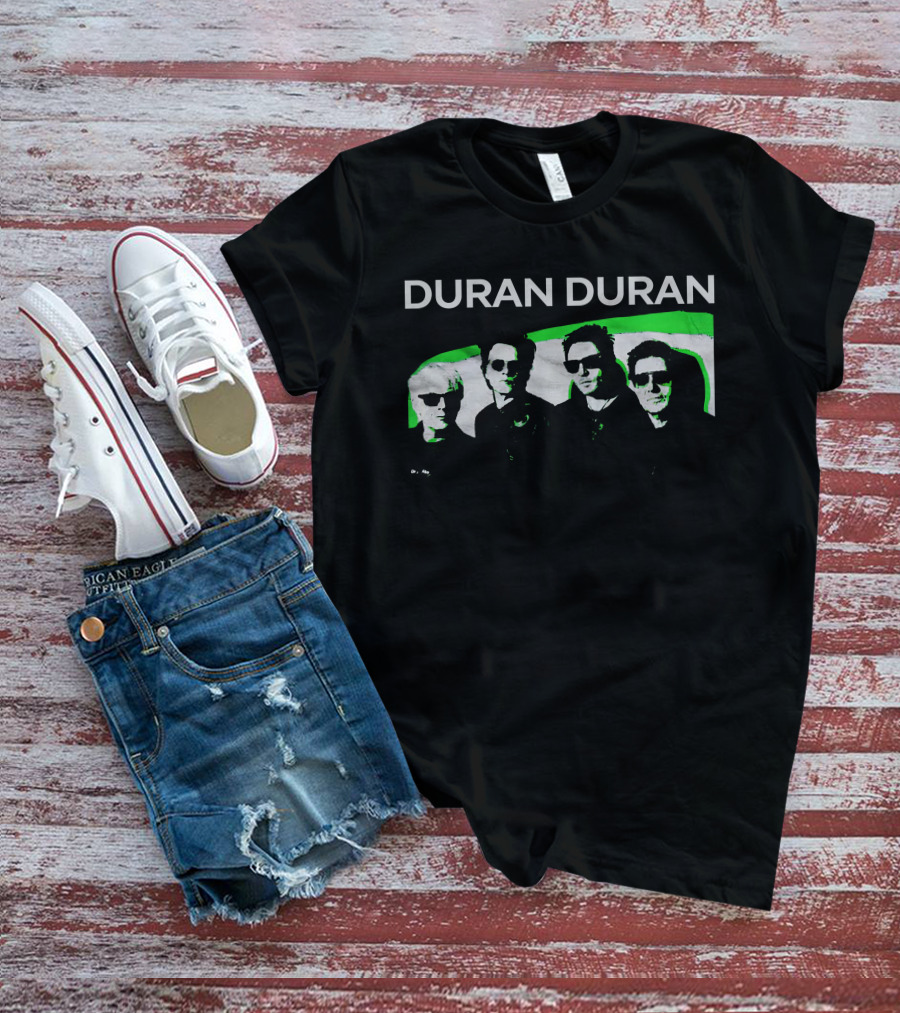 Duran Duran Bandshot Green Image Merch T-Shirt