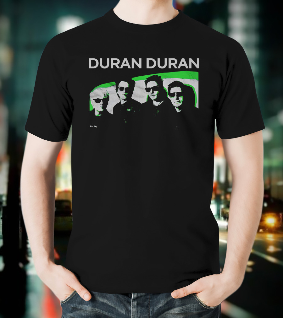 Duran Duran Bandshot Green Image Merch T-Shirt
