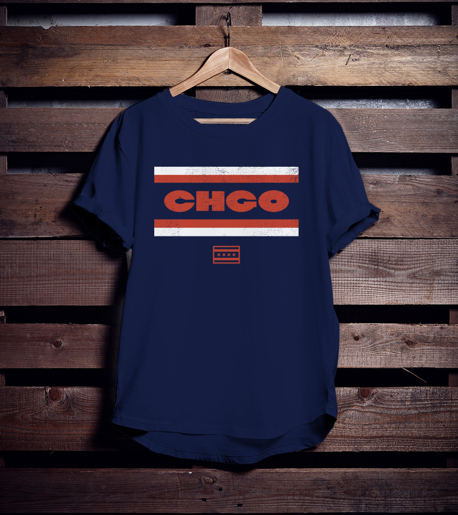 Chgo Locker Merch Chgo Midway Retro Stripe T-Shirt