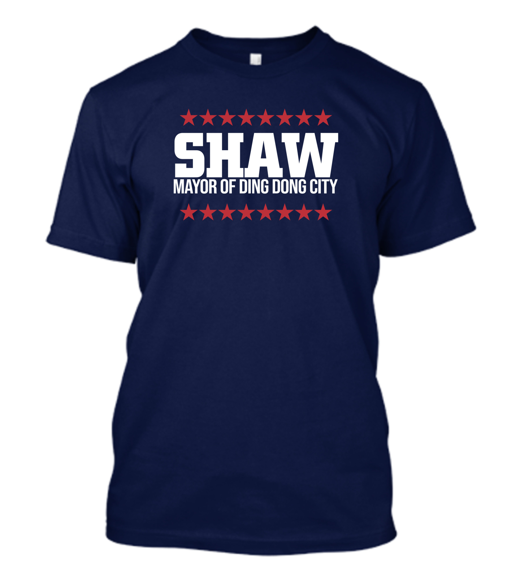 SHAW Mayor Of Ding Dong City Red Stars T-Shirt