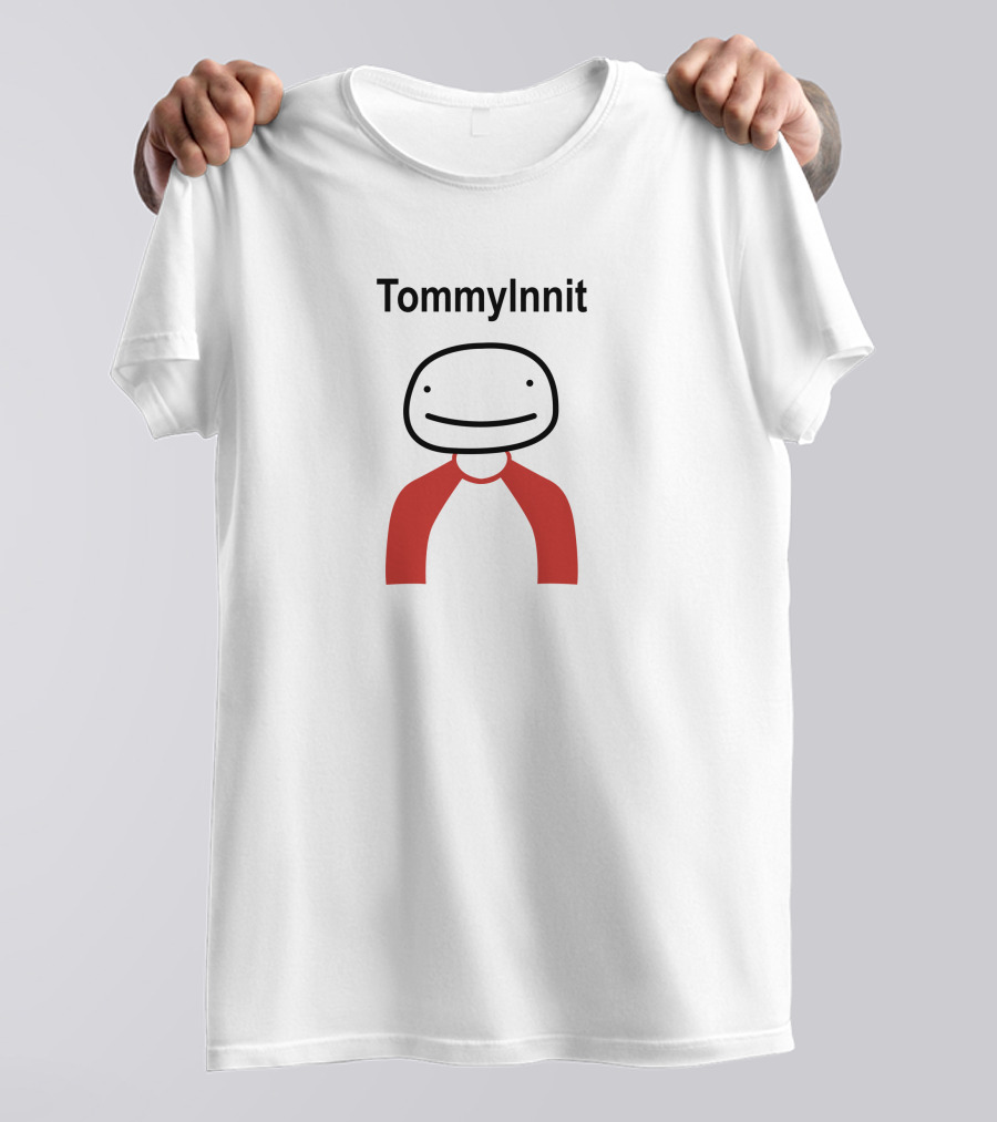 TommyInnit Simple Cartoon Character With Red T-Shirt