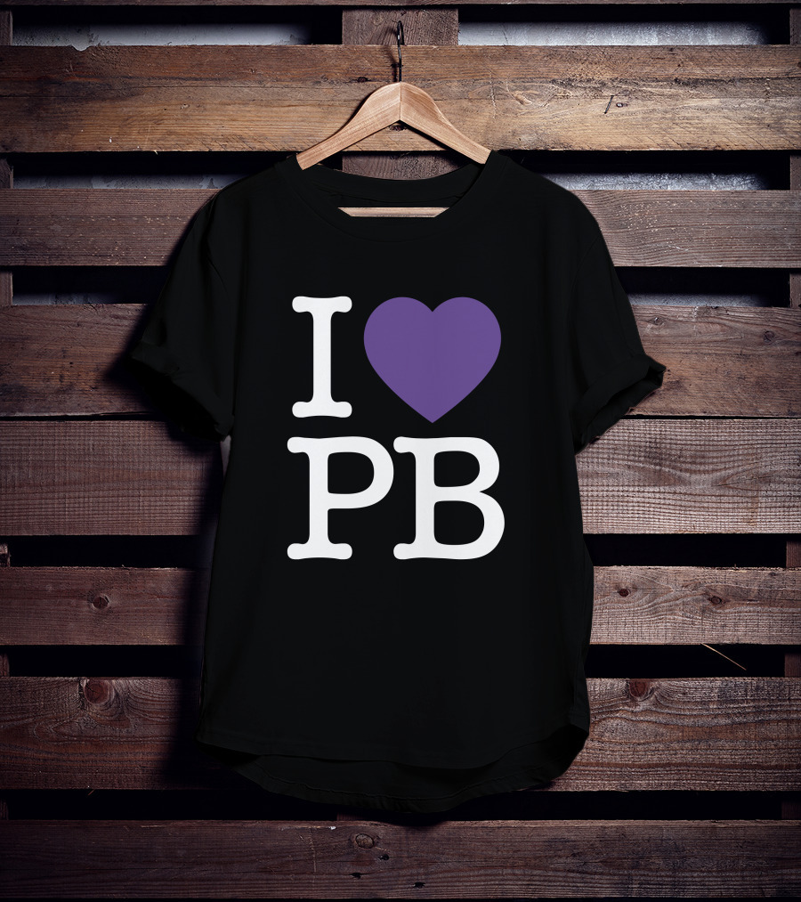 I Love PB Pierre Bourne Merch Purple Heart T-Shirt