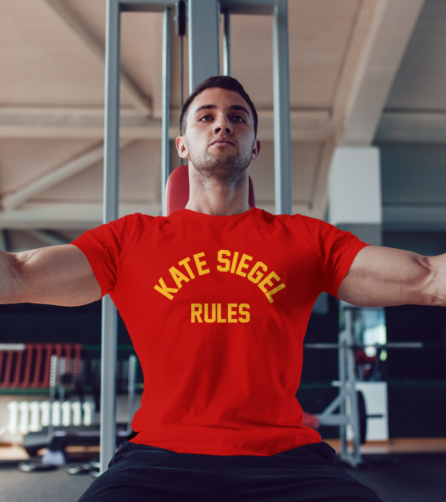 KATE SIEGEL RULES Text T-Shirt