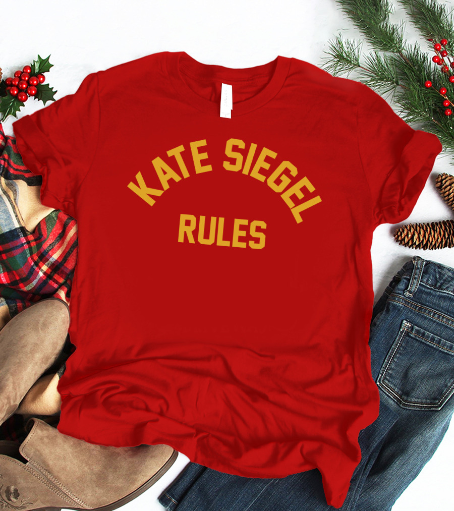 KATE SIEGEL RULES Text T-Shirt