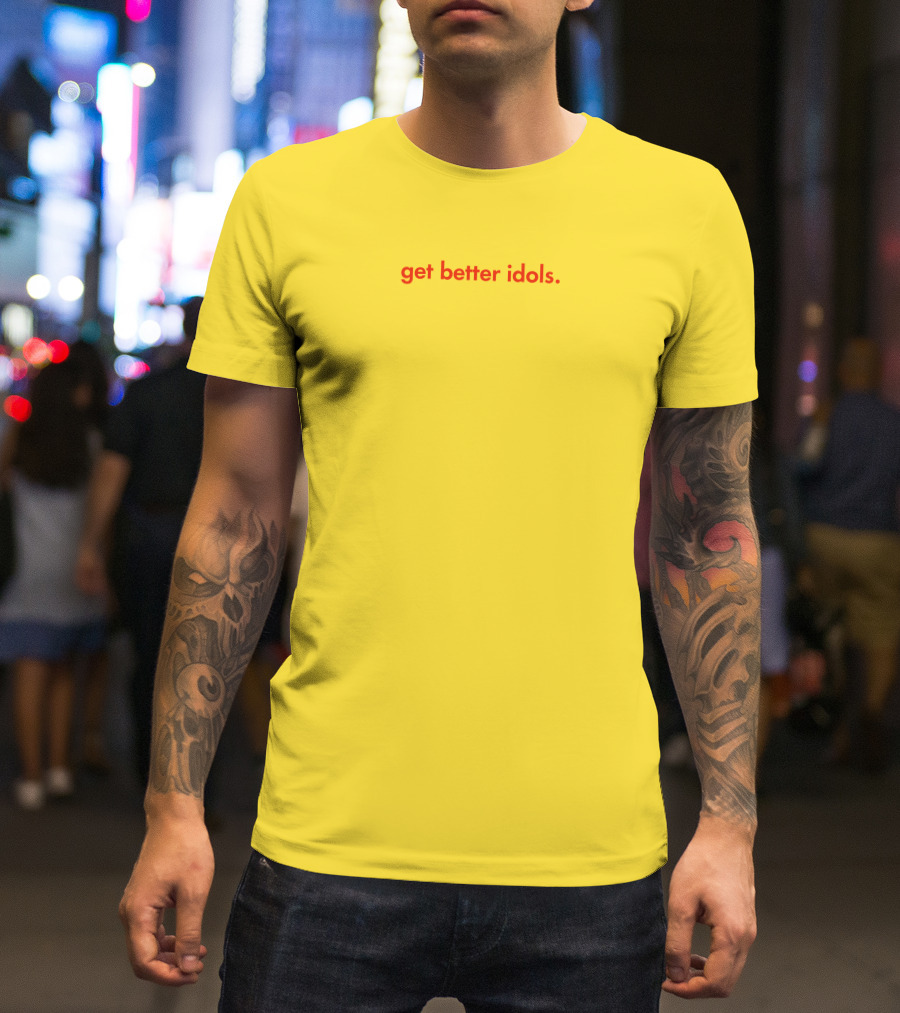 Bailey Sarian Merch Get Better Idols Red Text T-Shirt